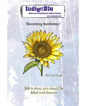 IndigoBlu Blooming Sunflower A6 Rubber Stamp (IND1540) IndigoBlu Blooming Sunflower A6 Rubber Stamp (IND1540)