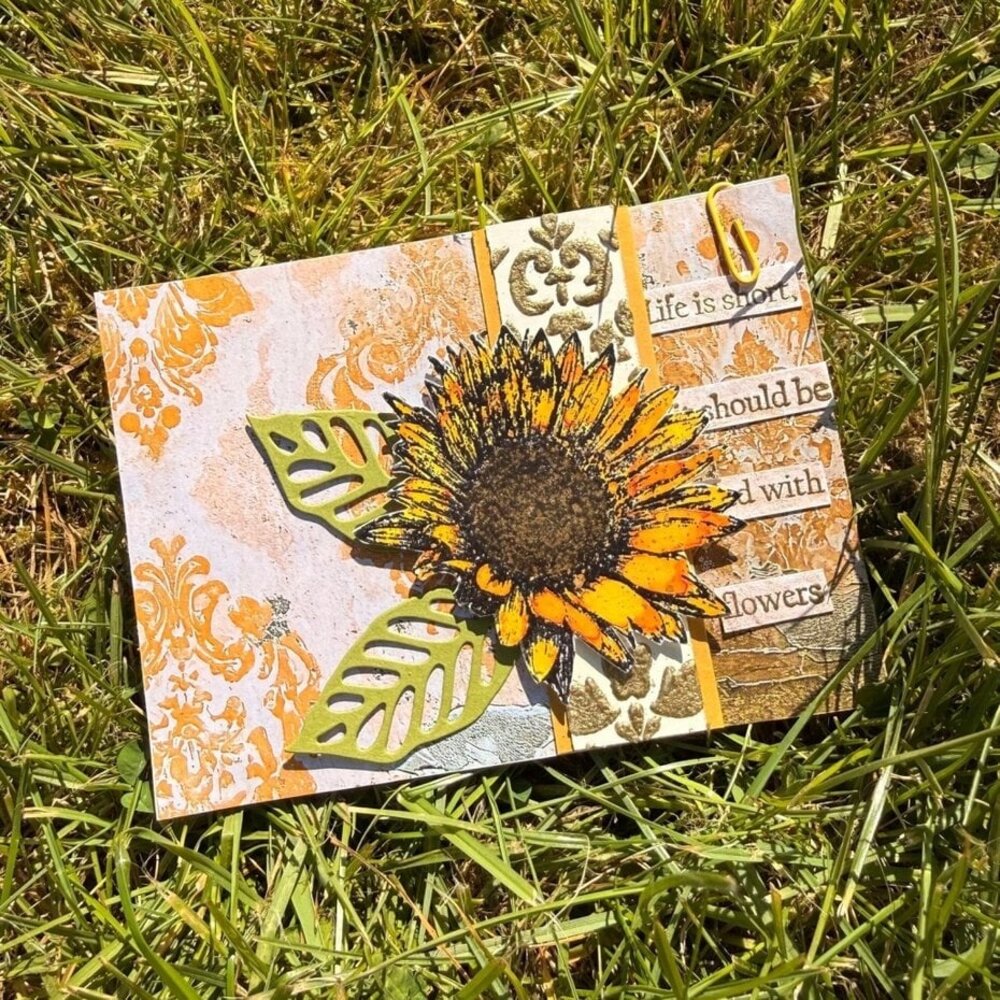 IndigoBlu Blooming Sunflower A6 Rubber Stamp (IND1540) IndigoBlu Blooming Sunflower A6 Rubber Stamp (IND1540)