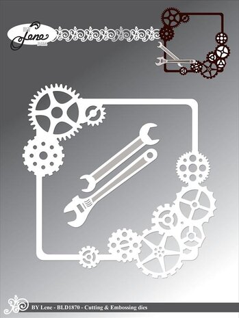 By Lene Metal Dies Gear Frame (BLD1870) By Lene Metal Dies Gear Frame (BLD1870)