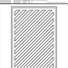 Simple and Basic Rectangle Diagonal Striped Panel with Piercing A6 Dies (SBD708)