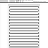 Simple and Basic Rectangle Horizontal Striped Panel A6 Dies (SBD709)