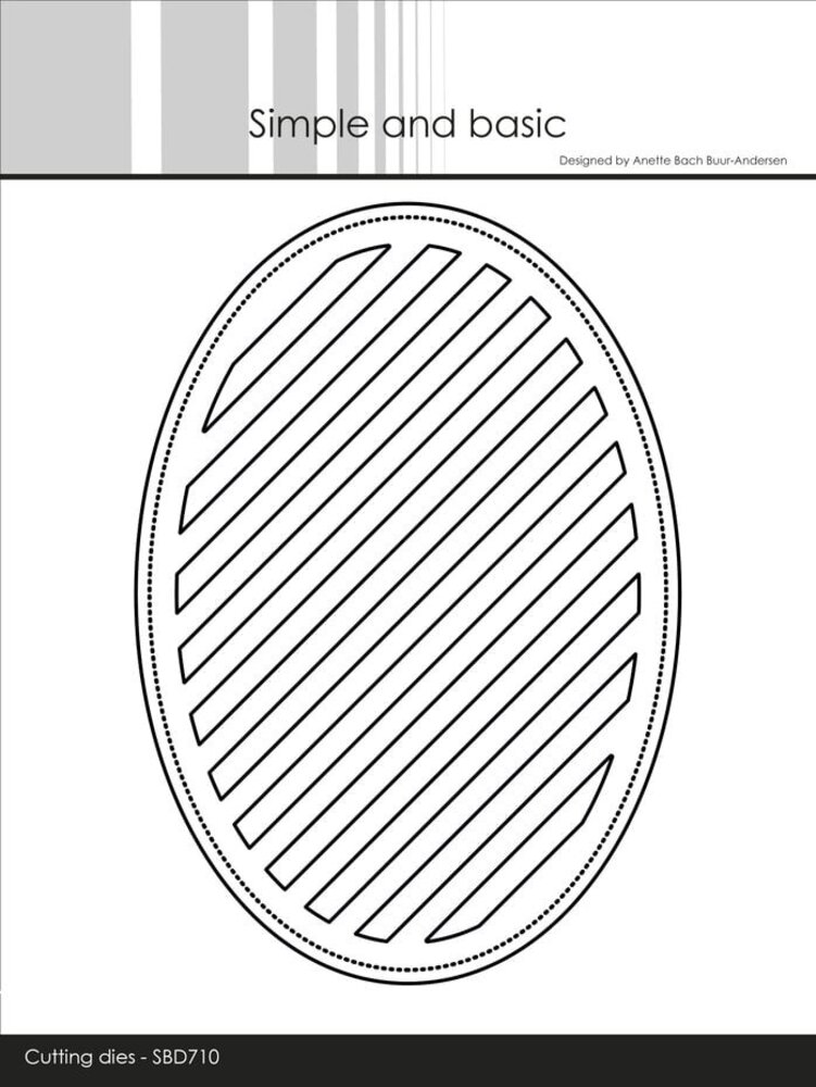 Simple and Basic Oval Diagonal Striped Panel with Piercing A6 Dies (SBD710) Simple and Basic Oval Diagonal Striped Panel with Piercing A6 Dies (SBD710)