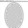 Simple and Basic Oval Diagonal Striped Panel with Piercing A6 Dies (SBD710) Simple and Basic Oval Diagonal Striped Panel with Piercing A6 Dies (SBD710)