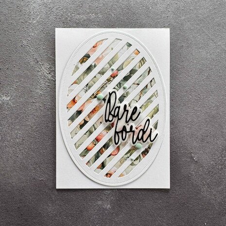 Simple and Basic Oval Diagonal Striped Panel with Piercing A6 Dies (SBD710) Simple and Basic Oval Diagonal Striped Panel with Piercing A6 Dies (SBD710)