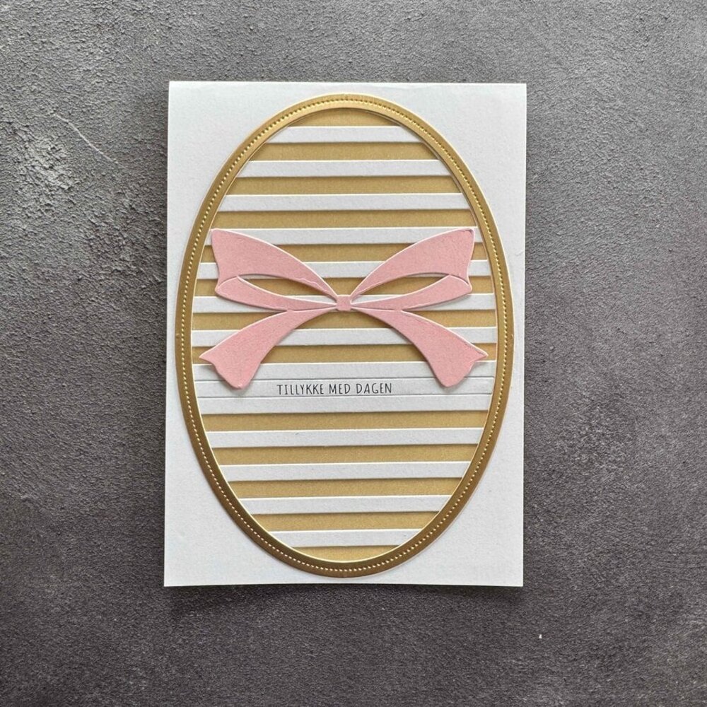 Simple and Basic Oval Horizontal Striped Panel A6 Dies (SBD711) Simple and Basic Oval Horizontal Striped Panel A6 Dies (SBD711)