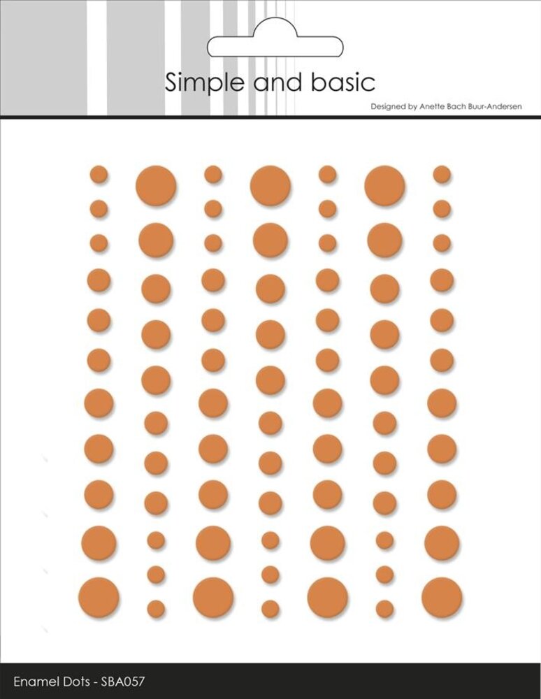 Simple and Basic Matte Enamel Dots Mandarine (SBA057) Simple and Basic Matte Enamel Dots Mandarine (SBA057)