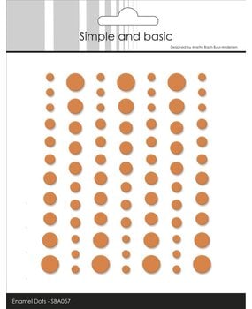 Simple and Basic Matte Enamel Dots Mandarine (SBA057) Simple and Basic Matte Enamel Dots Mandarine (SBA057)