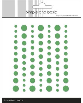 Simple and Basic Matte Enamel Dots Grass (SBA058)