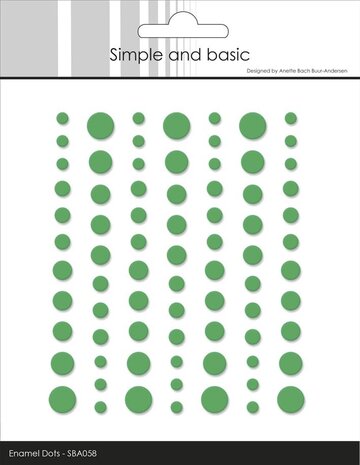 Simple and Basic Matte Enamel Dots Grass (SBA058)