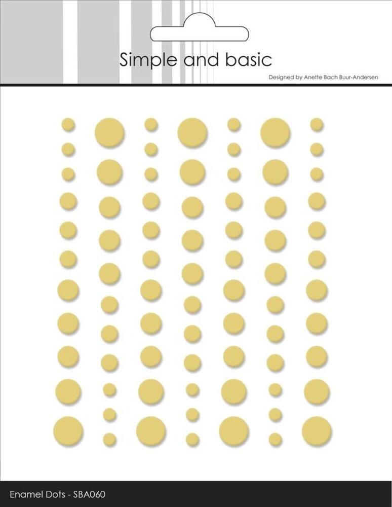 Simple and Basic Matte Enamel Dots Buttercup (SBA060) Simple and Basic Matte Enamel Dots Buttercup (SBA060)