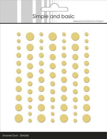 Simple and Basic Matte Enamel Dots Buttercup (SBA060) Simple and Basic Matte Enamel Dots Buttercup (SBA060)