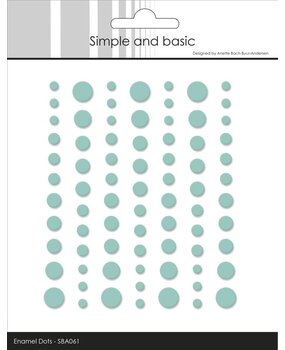 Simple and Basic Matte Enamel Dots Mint (SBA061)
