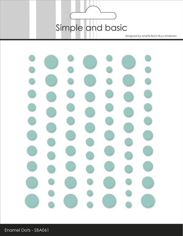 Simple and Basic Matte Enamel Dots Mint (SBA061)