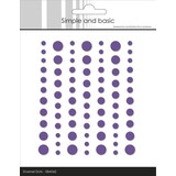 Simple and Basic Matte Enamel Dots Purple (SBA062)