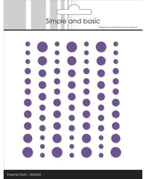 Simple and Basic Matte Enamel Dots Purple (SBA062)