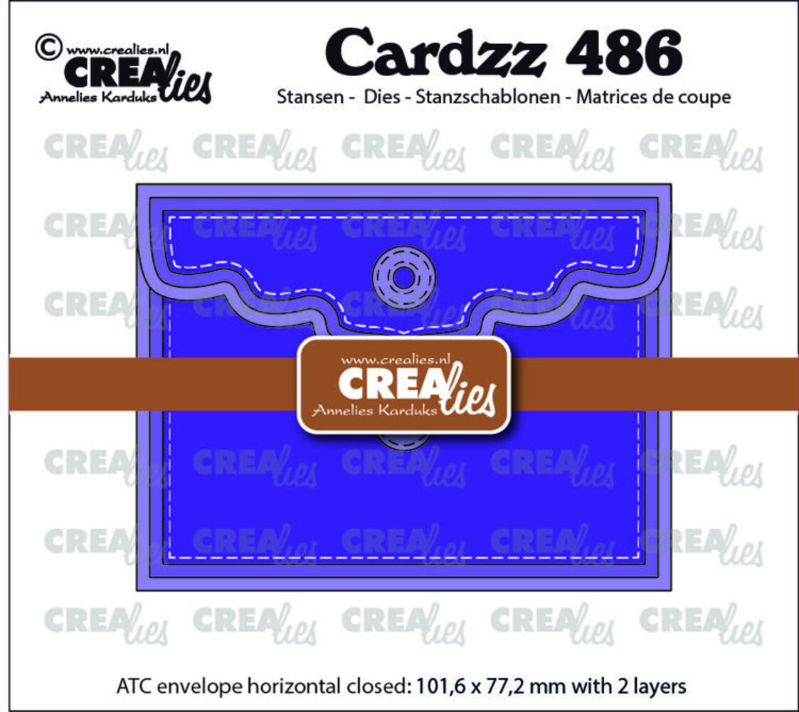 Crealies Cardzz Dies ATC Envelop Horizontaal Paneel A (CLCZ486) Crealies Cardzz Dies ATC Envelop Horizontaal Paneel A (CLCZ486)