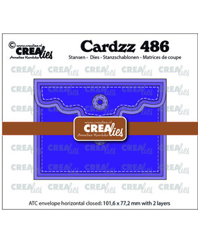 Crealies Cardzz Dies ATC Envelop Horizontaal Paneel A (CLCZ486)