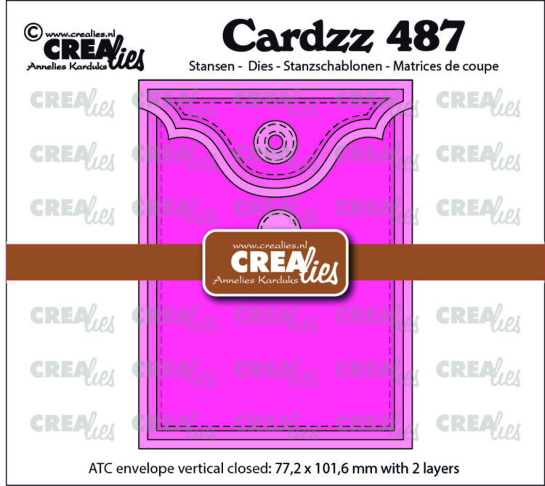 Crealies Cardzz Dies ATC Envelop Verticaal Paneel C (CLCZ487) Crealies Cardzz Dies ATC Envelop Verticaal Paneel C (CLCZ487)