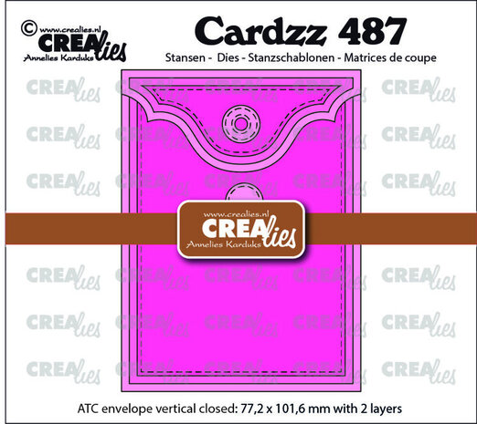 Crealies Cardzz Dies ATC Envelop Verticaal Paneel C (CLCZ487) Crealies Cardzz Dies ATC Envelop Verticaal Paneel C (CLCZ487)