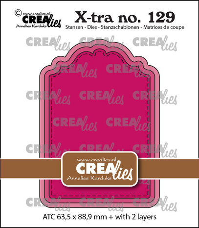 Crealies X-tra Dies ATC Paneel D (CLXtra129) Crealies X-tra Dies ATC Paneel D (CLXtra129)
