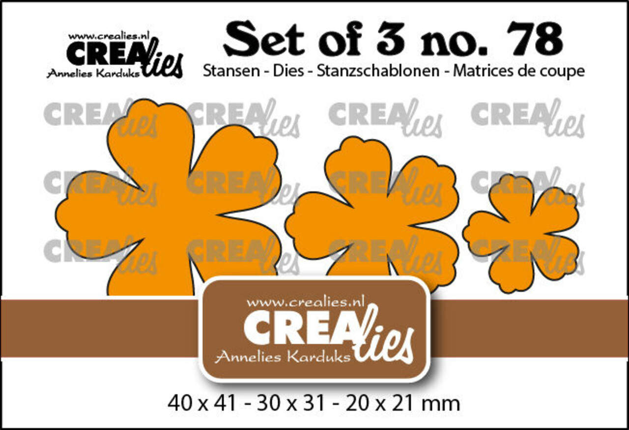 Crealies Set Dies Dichte Bloemen 32 (CLSet78) Crealies Set Dies Dichte Bloemen 32 (CLSet78)