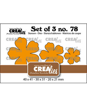 Crealies Set Dies Dichte Bloemen 32 (CLSet78)