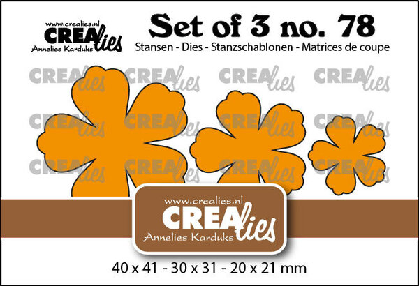 Crealies Set Dies Dichte Bloemen 32 (CLSet78) Crealies Set Dies Dichte Bloemen 32 (CLSet78)
