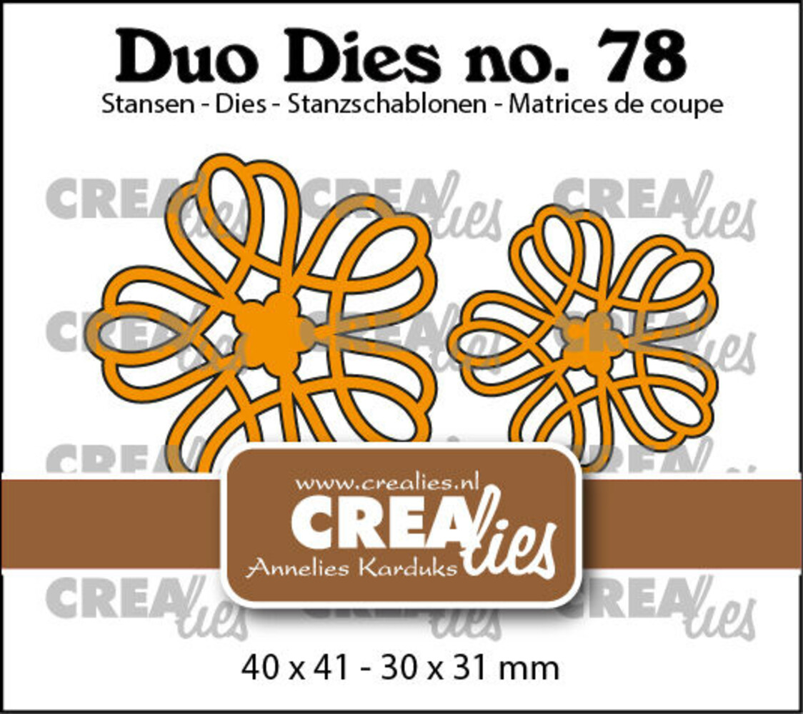 Crealies Duo Dies Open Bloemen 32 (CLDD78) Crealies Duo Dies Open Bloemen 32 (CLDD78)