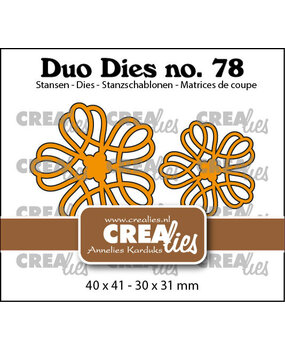 Crealies Duo Dies Open Bloemen 32 (CLDD78)