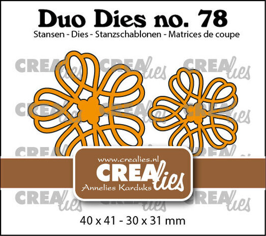 Crealies Duo Dies Open Bloemen 32 (CLDD78) Crealies Duo Dies Open Bloemen 32 (CLDD78)