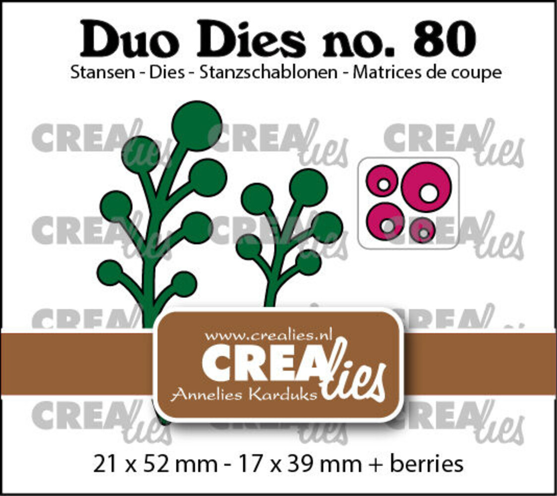 Crealies Duo Dies Bessentakjes (CLDD80) Crealies Duo Dies Bessentakjes (CLDD80)