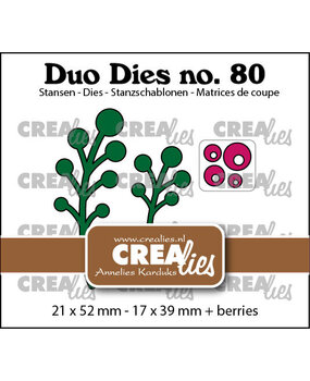 Crealies Duo Dies Bessentakjes (CLDD80)