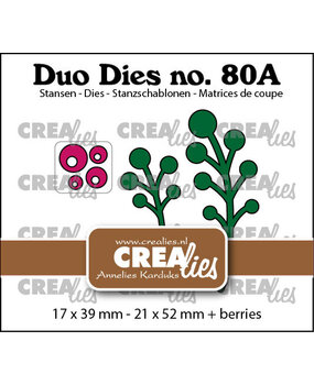 Crealies Duo Dies Bessentakjes Spiegelbeeld (CLDD80a)