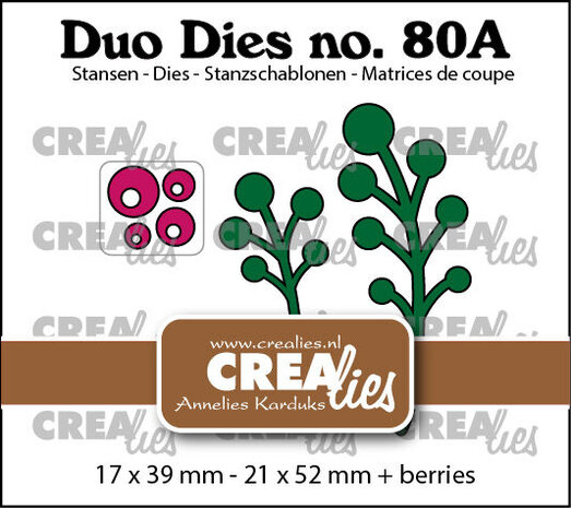 Crealies Duo Dies Bessentakjes Spiegelbeeld (CLDD80a) Crealies Duo Dies Bessentakjes Spiegelbeeld (CLDD80a)