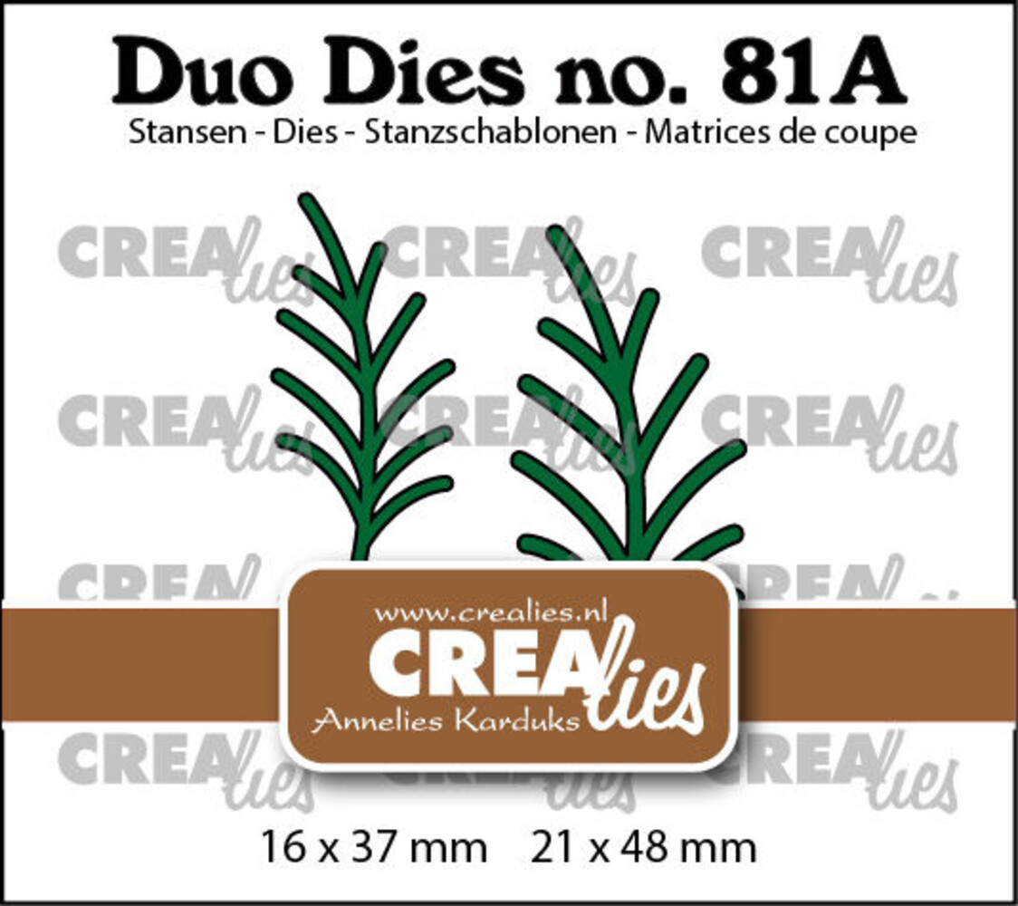 Crealies Duo Dies Takjes Spiegelbeeld (CLDD81a) Crealies Duo Dies Takjes Spiegelbeeld (CLDD81a)