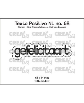 Crealies Texto Positivo Dies Gefelicitaart (POSNL68)