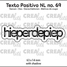 Crealies Texto Positivo Dies Hieperdepiep (POSNL69) Crealies Texto Positivo Dies Hieperdepiep (POSNL69)