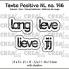 Crealies Texto Positivo Dies Lang Leve Lieve Jij (POSNL146) Crealies Texto Positivo Dies Lang Leve Lieve Jij (POSNL146)