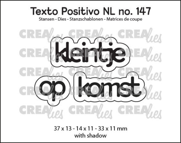 Crealies Texto Positivo Dies Kleintje op Komst (POSNL147) Crealies Texto Positivo Dies Kleintje op Komst (POSNL147)