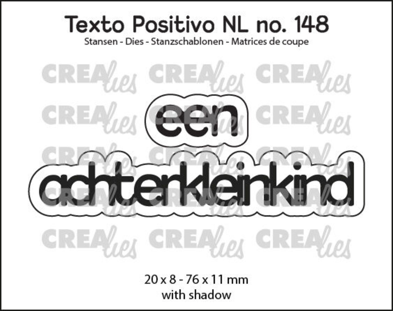 Crealies Texto Positivo Dies Een Achterkleinkind (POSNL148) Crealies Texto Positivo Dies Een Achterkleinkind (POSNL148)