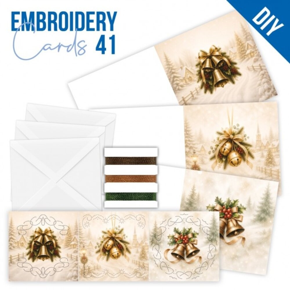 Find It Trading Stitch and Do Embroidery Cards Joyful Christmas Bells (STDOPP041)