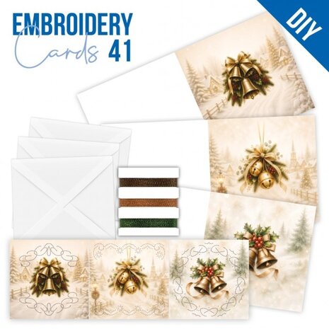 Find It Trading Stitch and Do Embroidery Cards Joyful Christmas Bells (STDOPP041)
