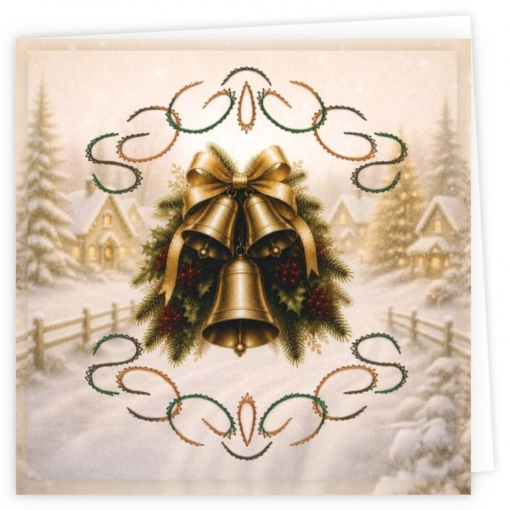 Find It Trading Stitch and Do Embroidery Cards Joyful Christmas Bells (STDOPP041)