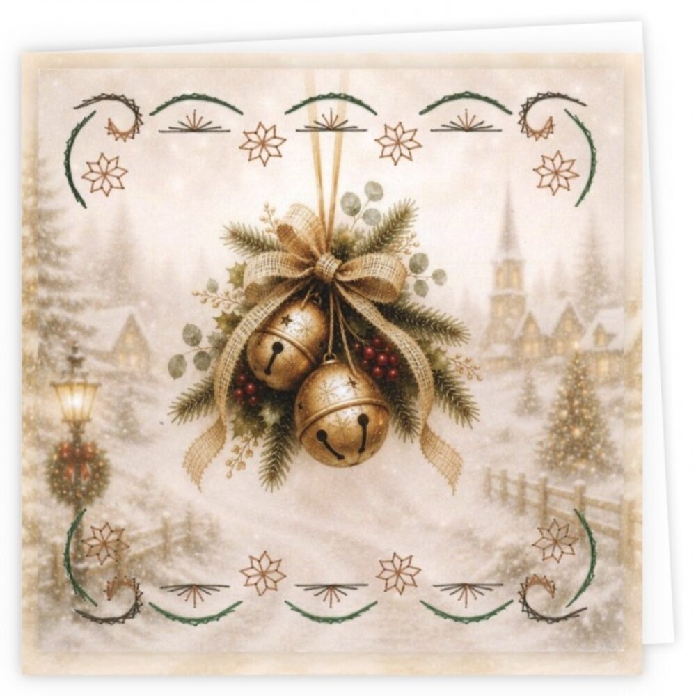 Find It Trading Stitch and Do Embroidery Cards Joyful Christmas Bells (STDOPP041)