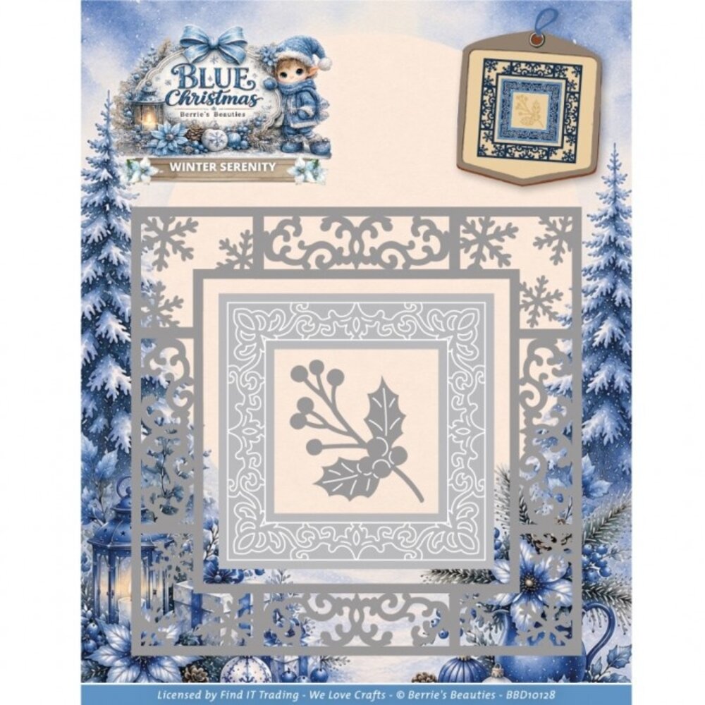 Berrie's Beauties Blue Christmas Dies Winter Serenity (BBD10128) Berrie's Beauties Blue Christmas Dies Winter Serenity (BBD10128)