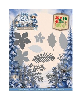 Berrie's Beauties Blue Christmas Dies Botanical Elements (BBD10129) Berrie's Beauties Blue Christmas Dies Botanical Elements (BBD10129)