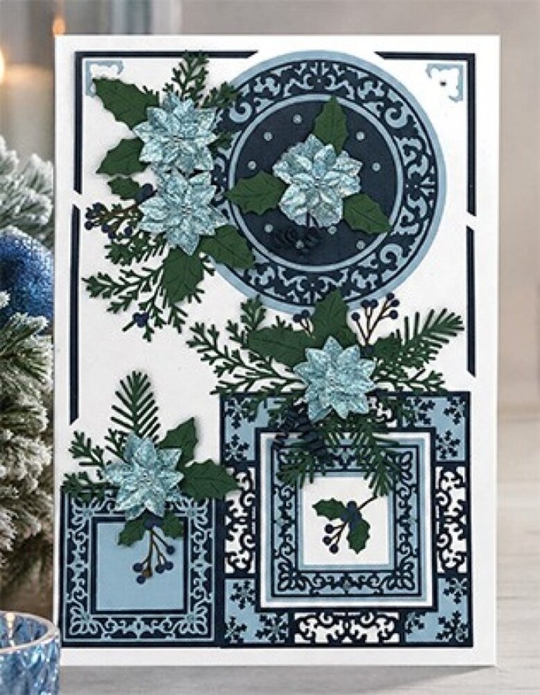 Berrie's Beauties Blue Christmas Dies Botanical Elements (BBD10129) Berrie's Beauties Blue Christmas Dies Botanical Elements (BBD10129)