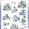 Berrie's Beauties Blue Christmas 3D Push Out Blue Candles And White Poinsettia (SB11155) Berrie's Beauties Blue Christmas 3D Push Out Blue Candles And White Poinsettia (SB11155)