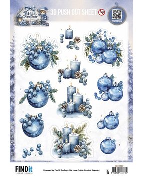 Berrie's Beauties Blue Christmas 3D Push Out Christmas Feelings (SB11157) Berrie's Beauties Blue Christmas 3D Push Out Christmas Feelings (SB11157)
