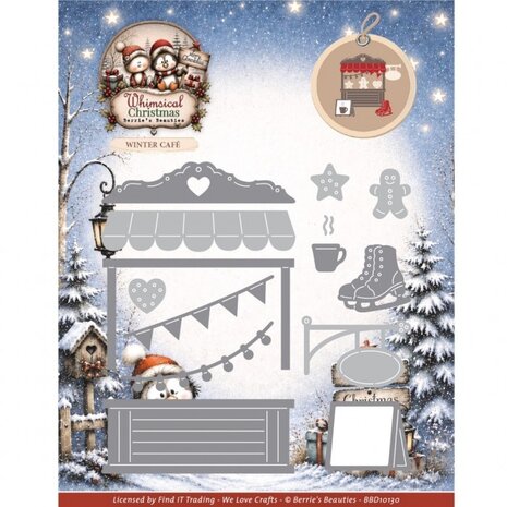 Berrie's Beauties Whimsical Christmas Dies Winter Café (BBD10130) Berrie's Beauties Whimsical Christmas Dies Winter Café (BBD10130)